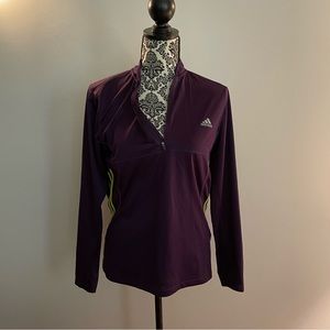 Purple Adidas quarter zip